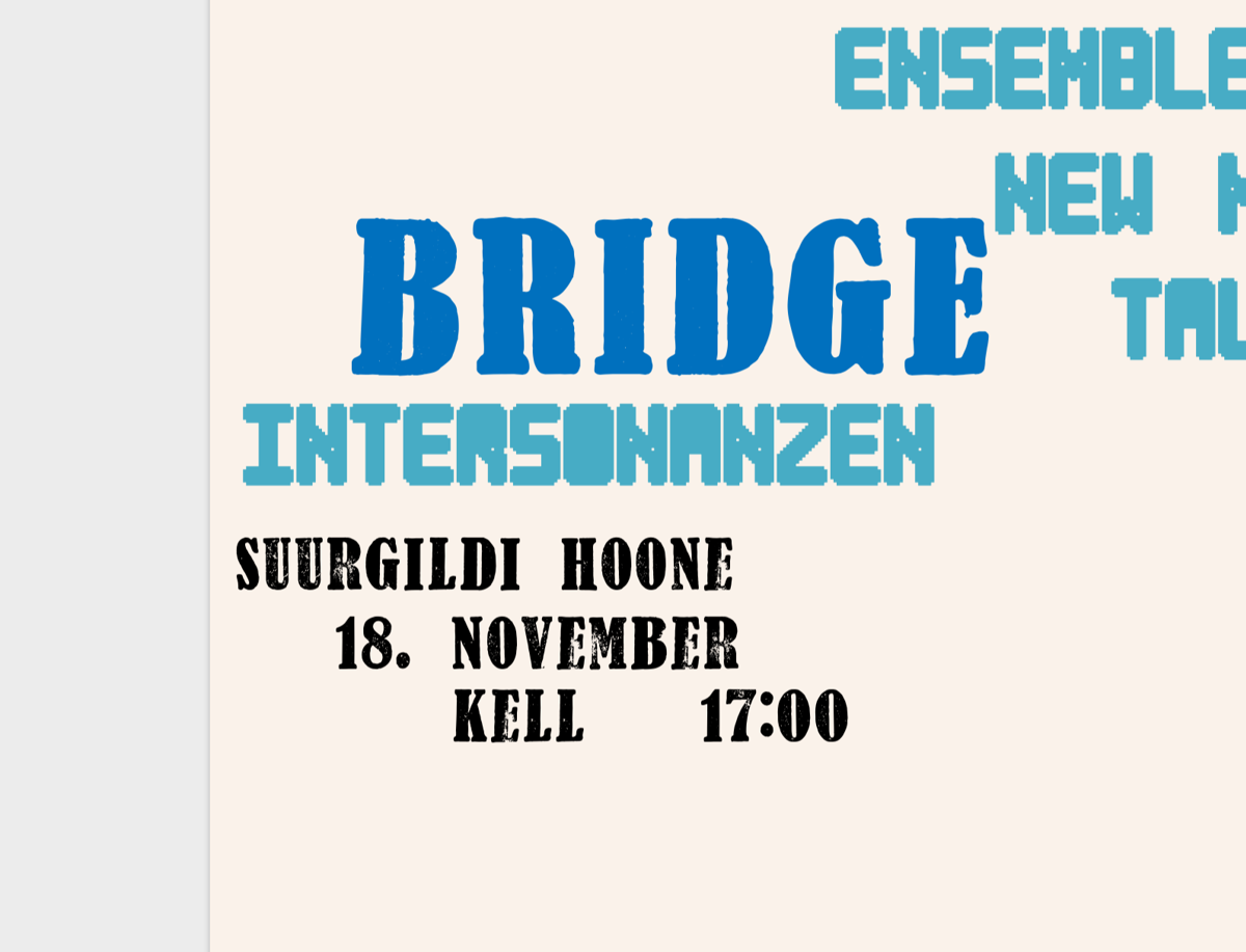 BRIDGE – Intersonanzen